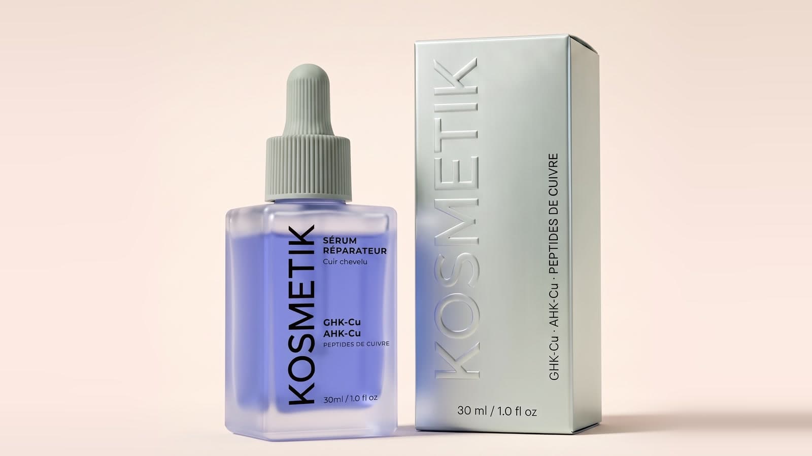 Kosmetik Densité, flacon et étui